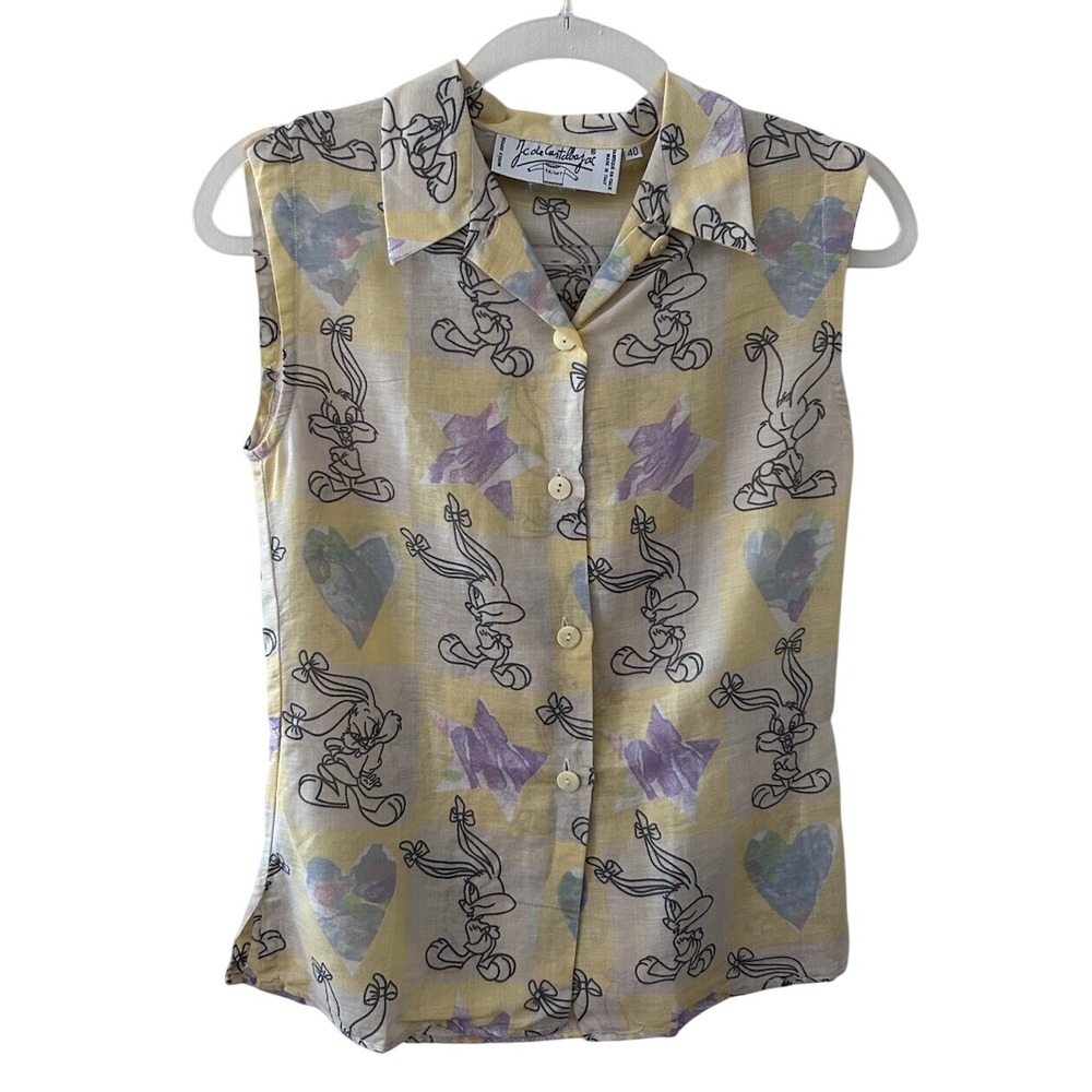 Jean-Charles de Castelbajac Lola Bunny Looney Tunes Sleeveless Shirt‎ Italy 40